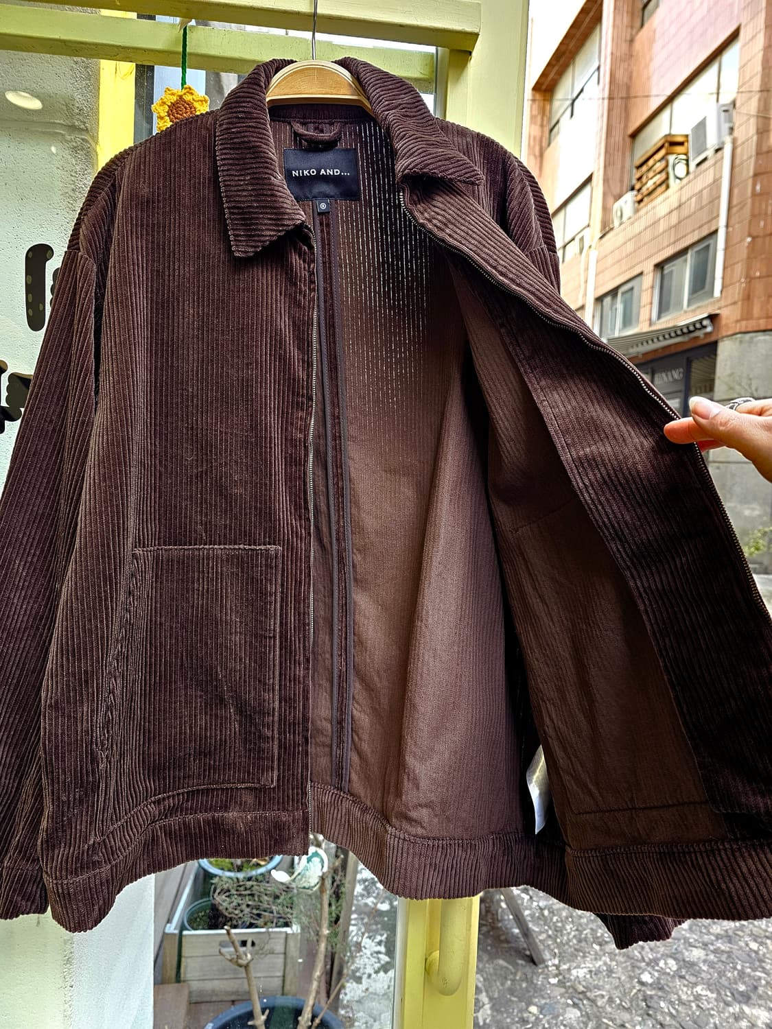Nico and 초코브라운 코듀로이 블루종 상품이미지7