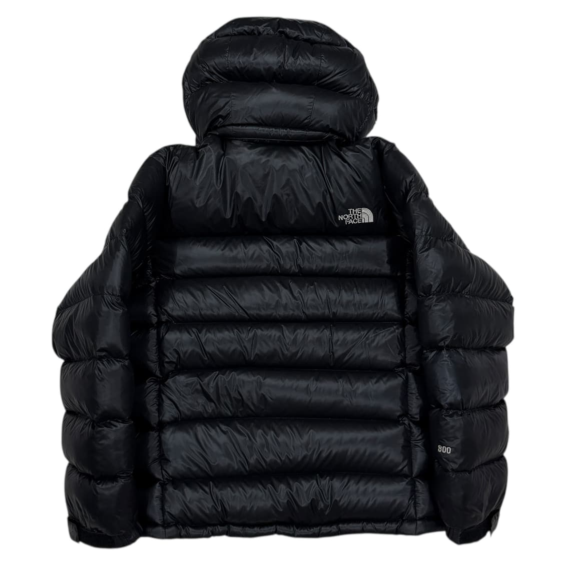 노스페이스 빈티지 메트로 800 유광 후드 패딩 블랙 L 100 상품이미지3