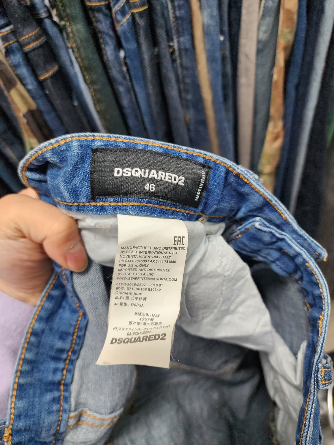 디스퀘어드2 패치워크 데님 청바지  상품이미지7
