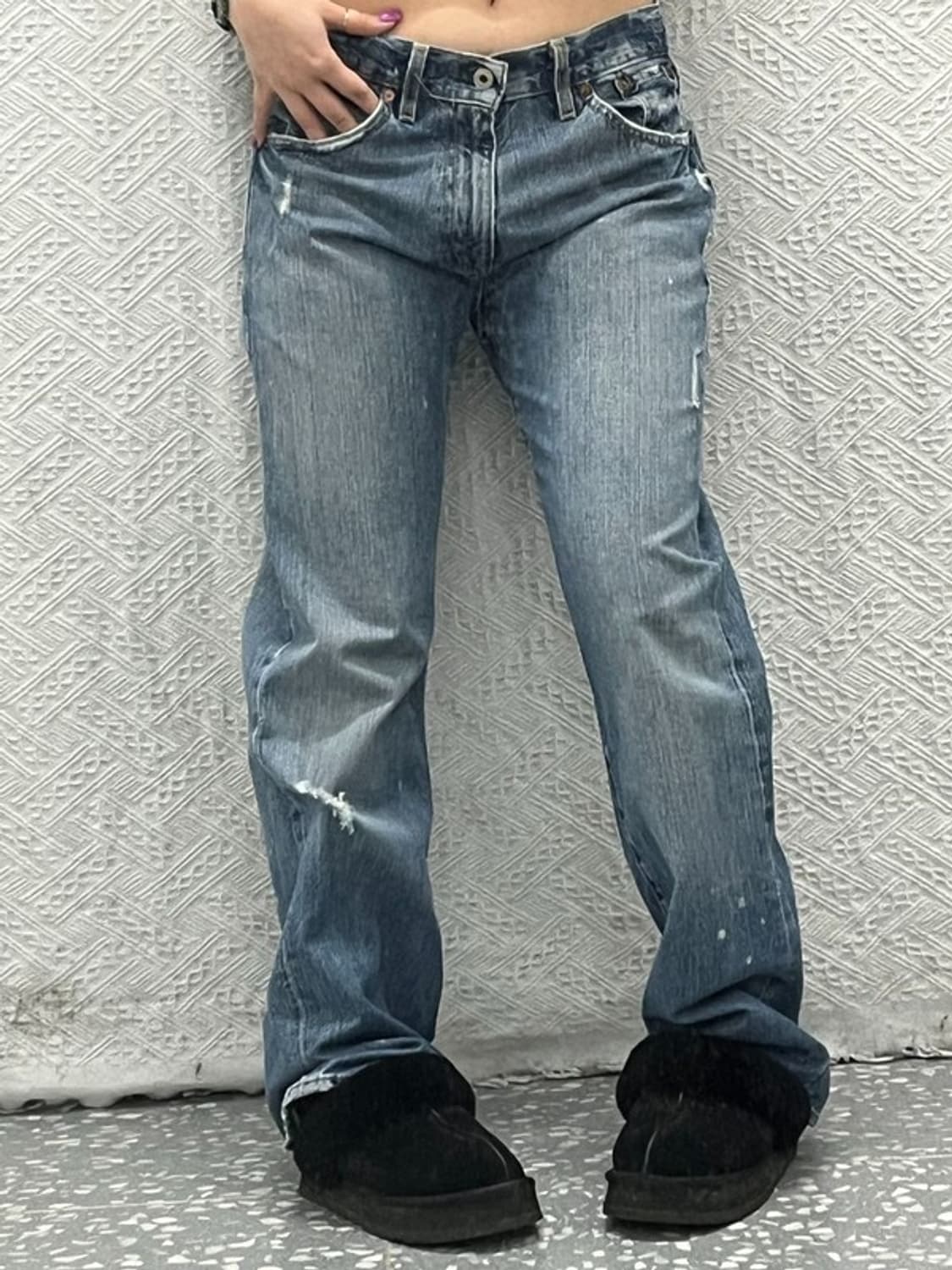 폴로 랄프로렌 빈티지 데미지 데님팬츠 33인치 C06751 상품이미지1