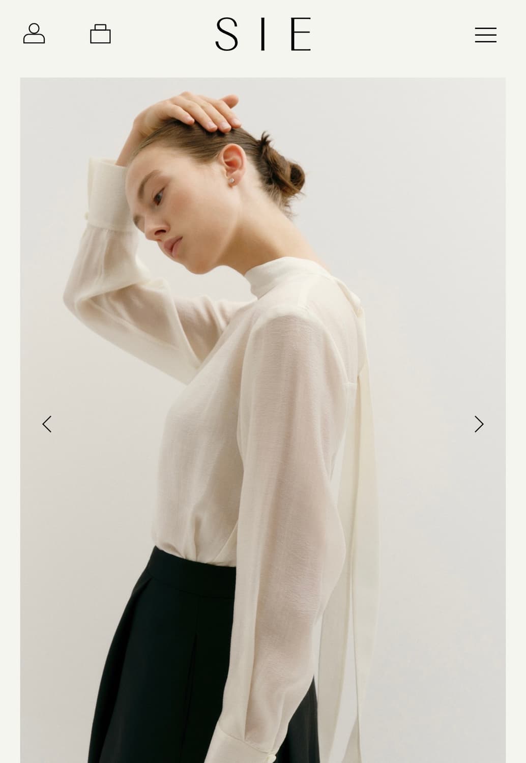 시에 Sie 루디 타이 블라우스(새옷) 상품이미지3