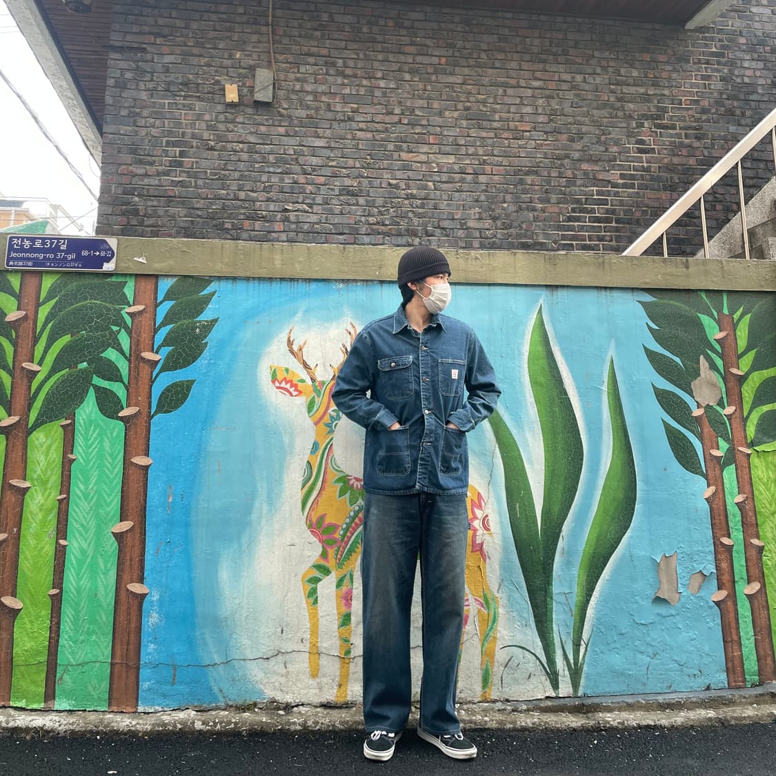 JP Lee carpenter denim pants 상품이미지9