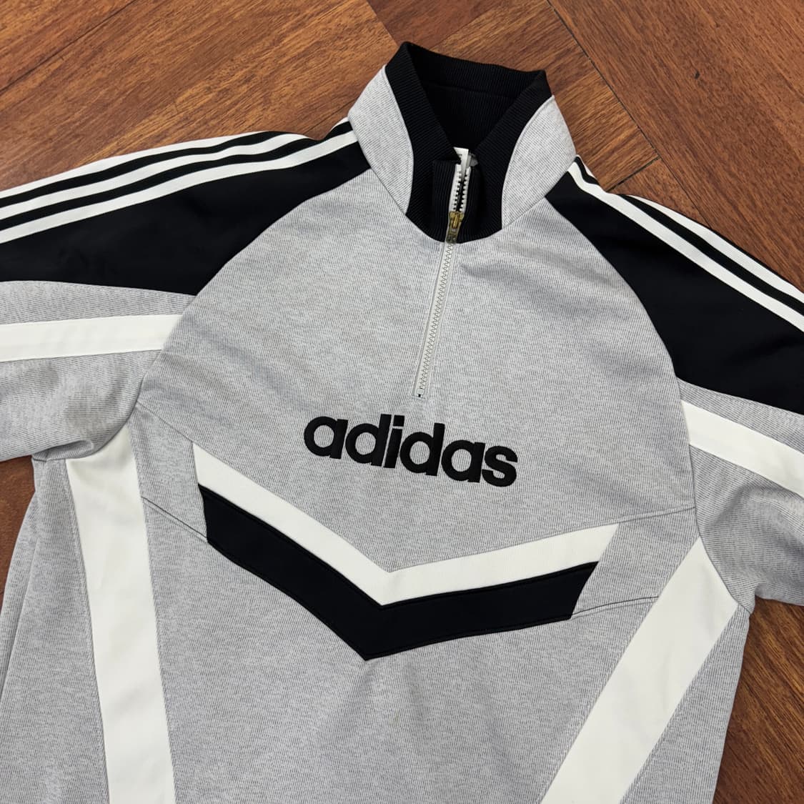 L 아디다스 올드스쿨 90s 반집업 트레이닝 트랙탑 져지  상품이미지4