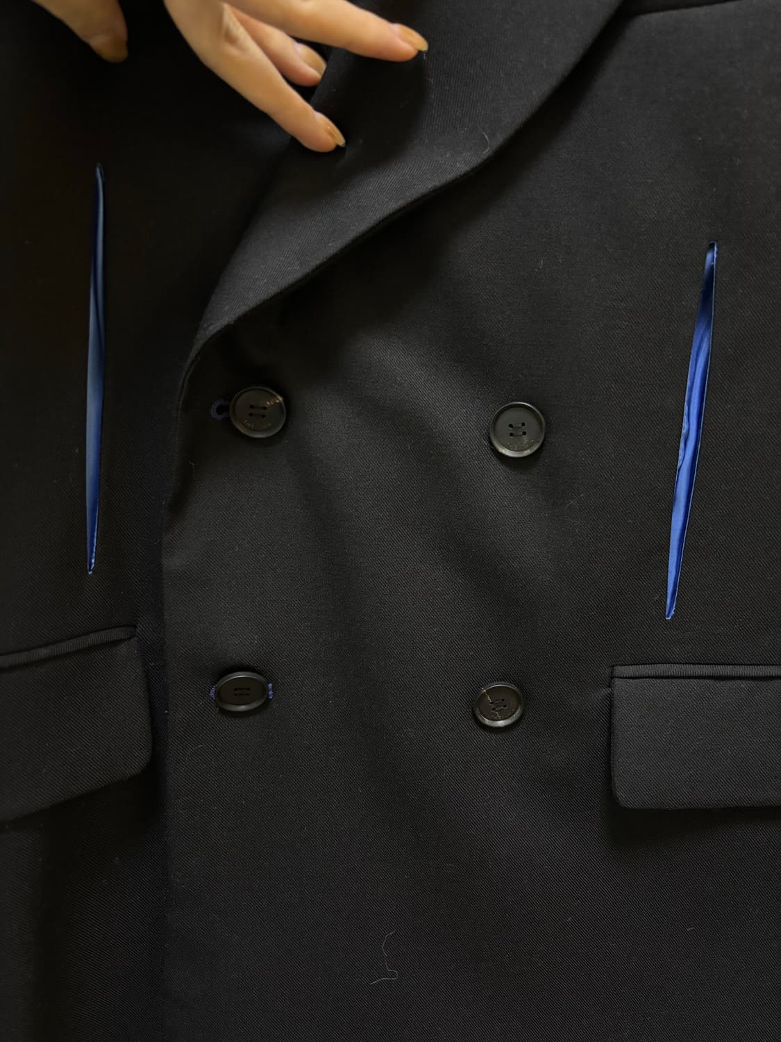 THEILMA 더블 버튼 블랙 자켓 상품이미지4