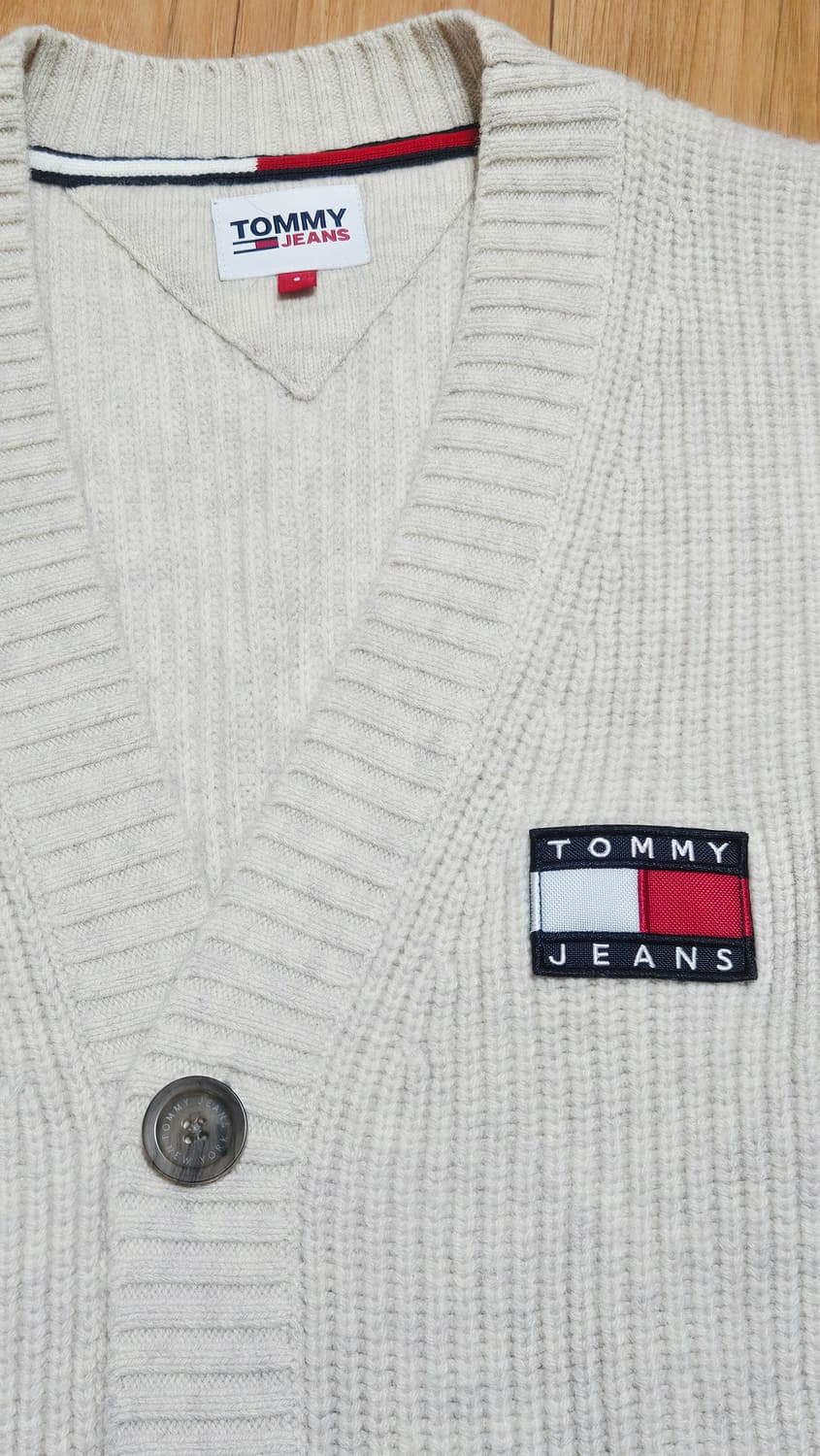 타미힐피거 진스 뱃지 울 가디건, 니트 상품이미지4