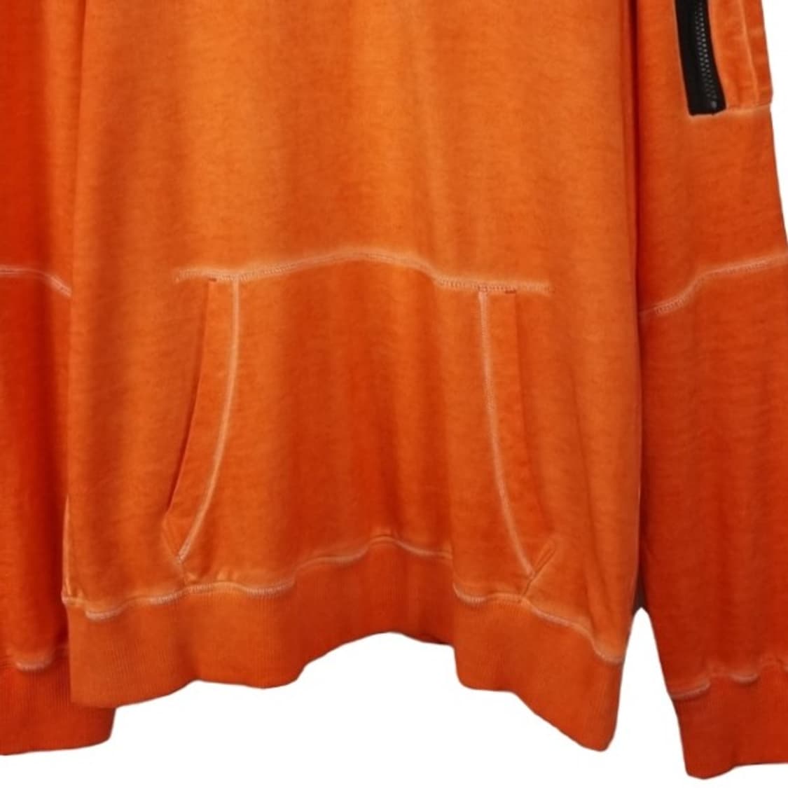 [네셔널지오그래픽] 빈티지 워시드 소매 포캣 맨투맨 오렌지 M19330 상품이미지5