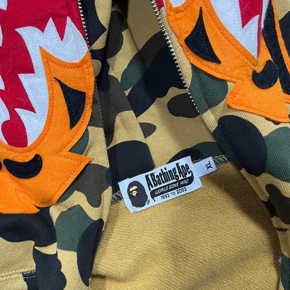 BAPE 1st Camo Tiger Hoodie Zip-up 상품이미지7