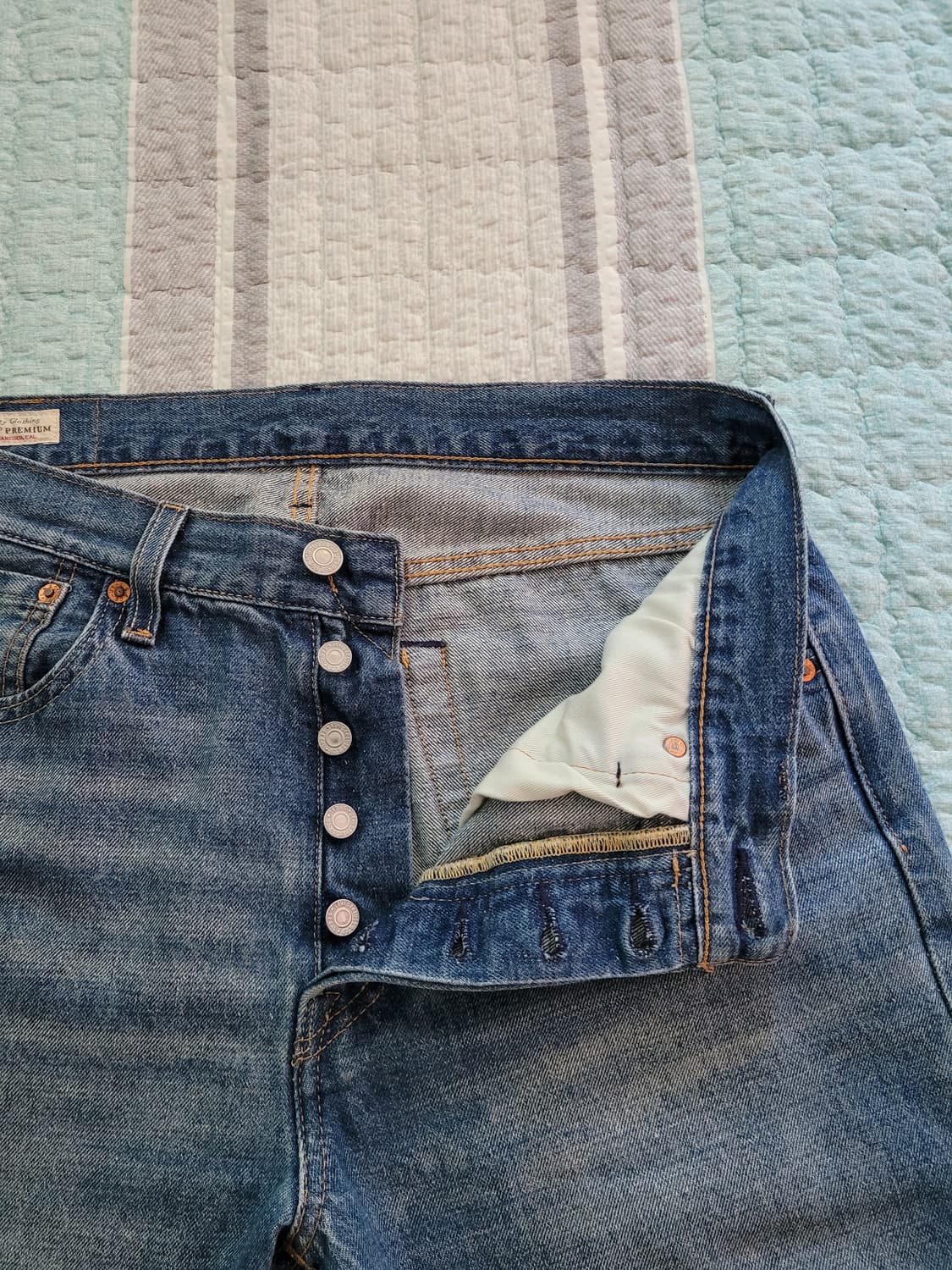 리바이스 Levi's 501 마혼방 중청 셀비지데님 32사이즈 상품이미지4