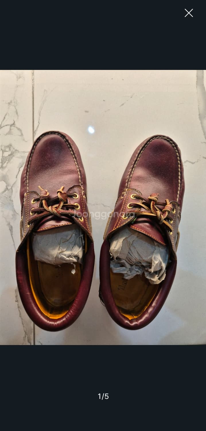 팀버랜드 3아이 버건디 팝니다 상품이미지1