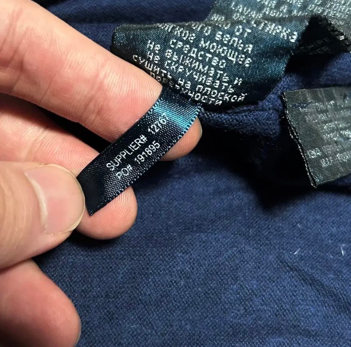 [L] Polo 폴로 랄프로렌 15% 캐시미어 네이비 브이넥 니트 상품이미지7