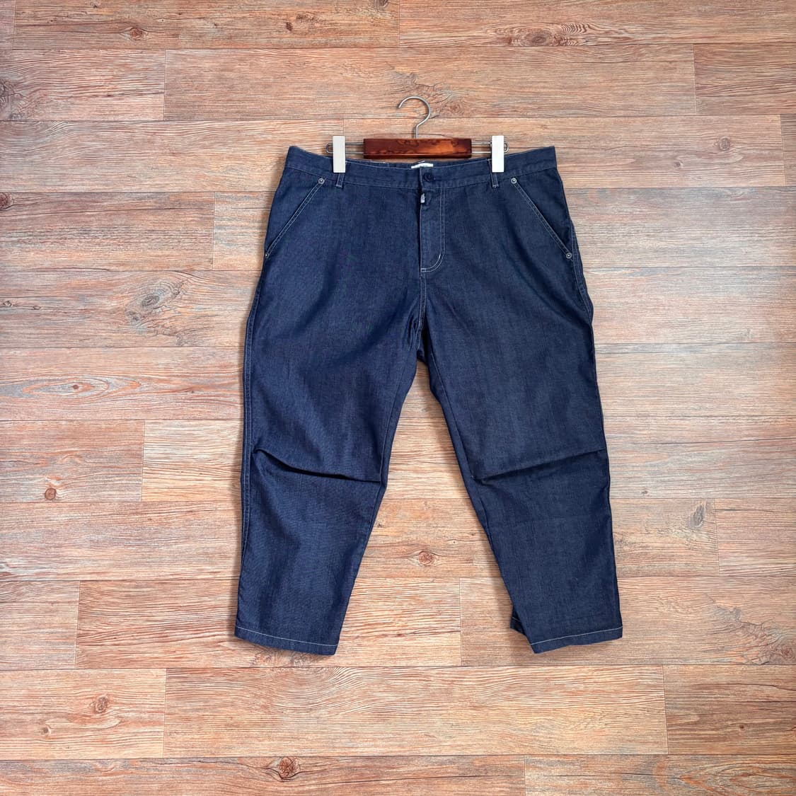 노스페이스 36 캐주얼 반바지 7부 체크 디테일 화이트 라벨 상품이미지10