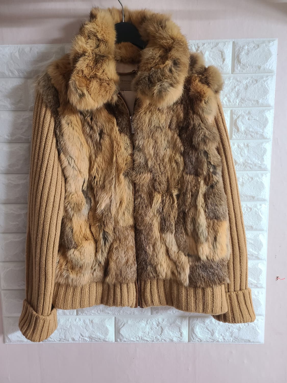 블루페페 토끼털 니트 점퍼(55-66) 상품이미지1