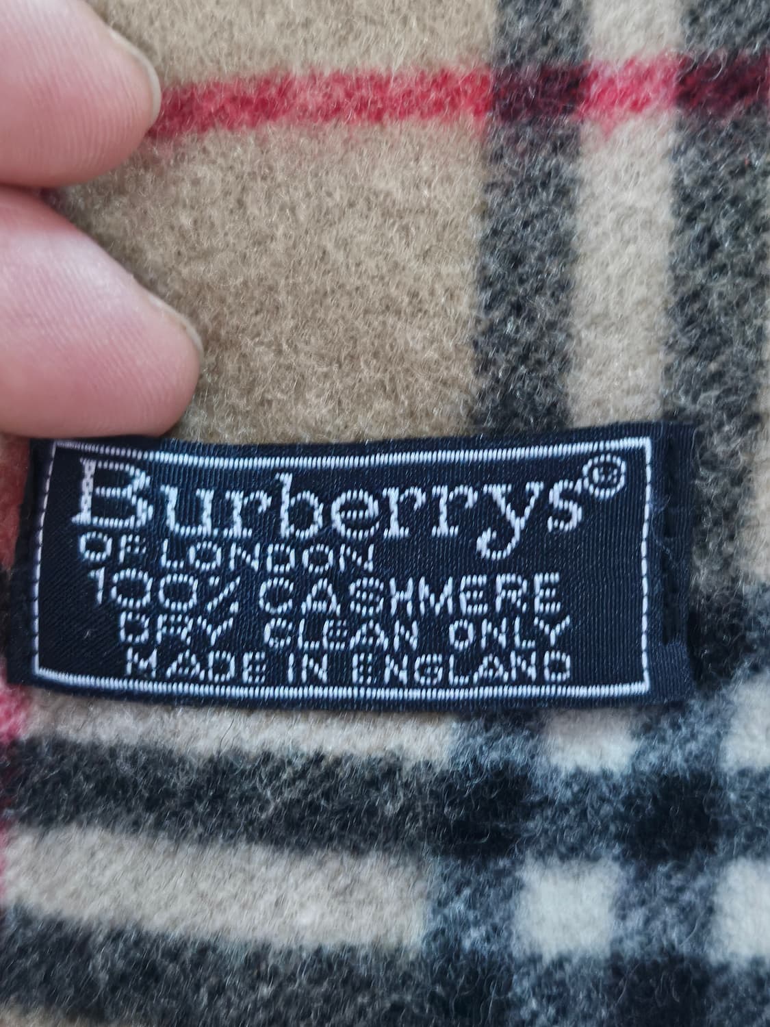 90s 버버리 노바체크 캐시미어 머플러 29X150 상품이미지2