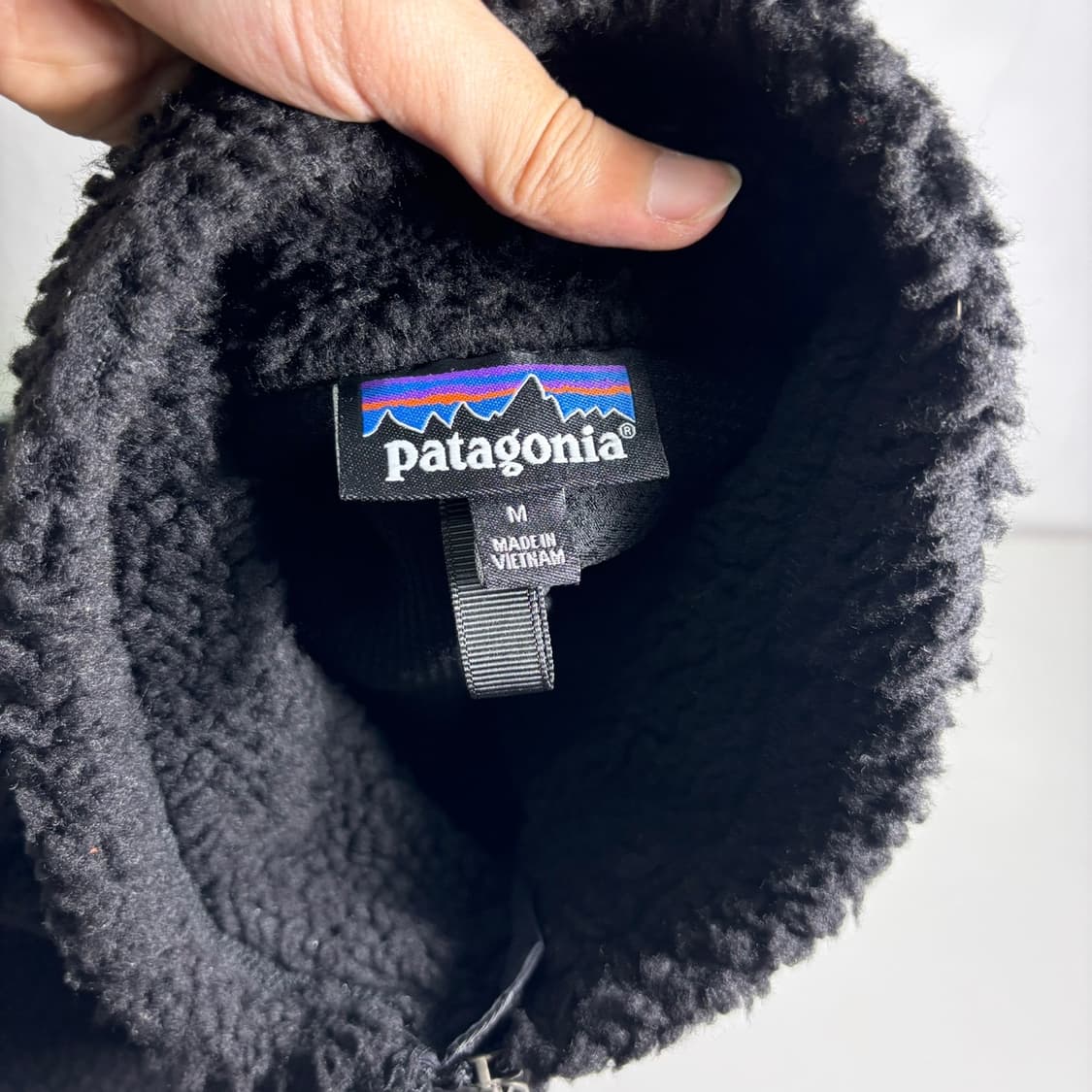 M-L 파타고니아 블랙 오버핏 후리스자켓 상품이미지6