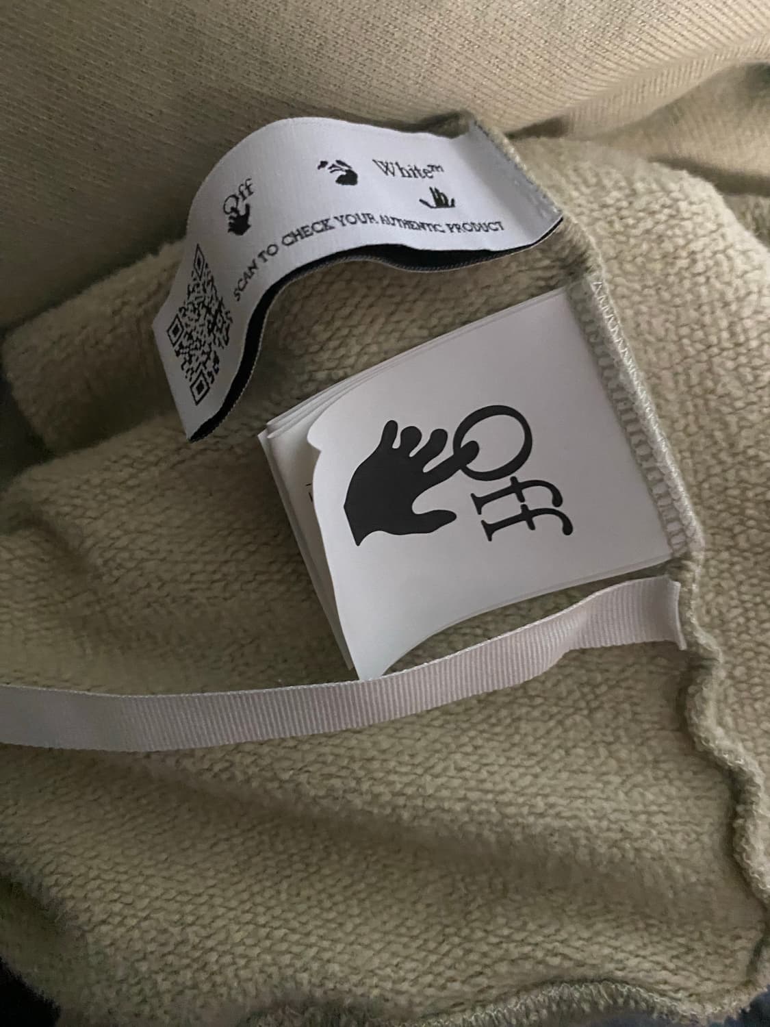 오프화이트 후드 (L) 상품이미지4