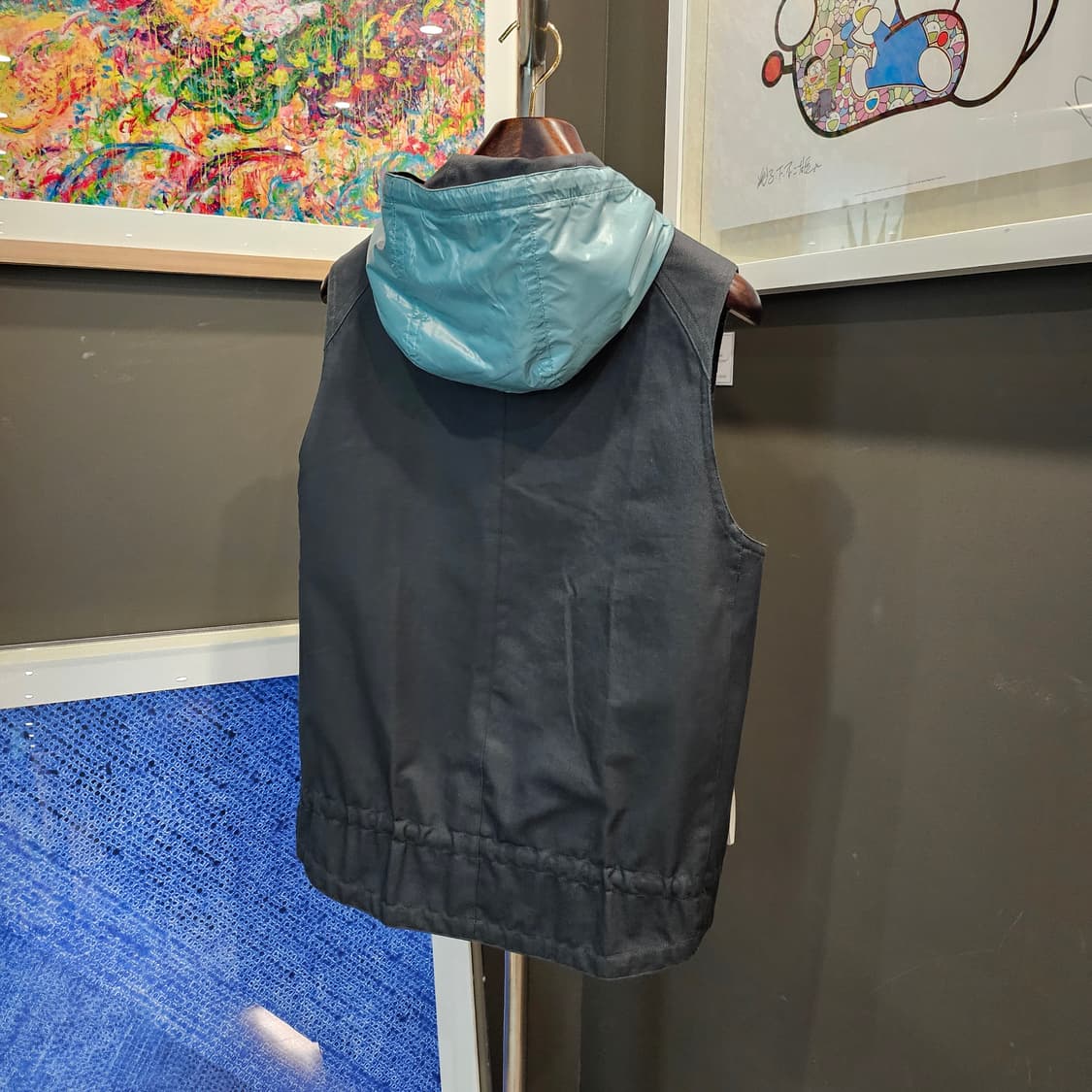 에르메스 플레인 토일 브라이트 캔버스 리버서블 후드 베스트 상품이미지6