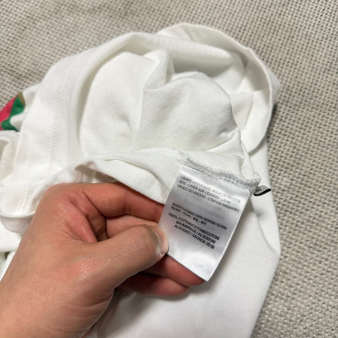 구찌 프린팅 로고 반팔티 상품이미지5