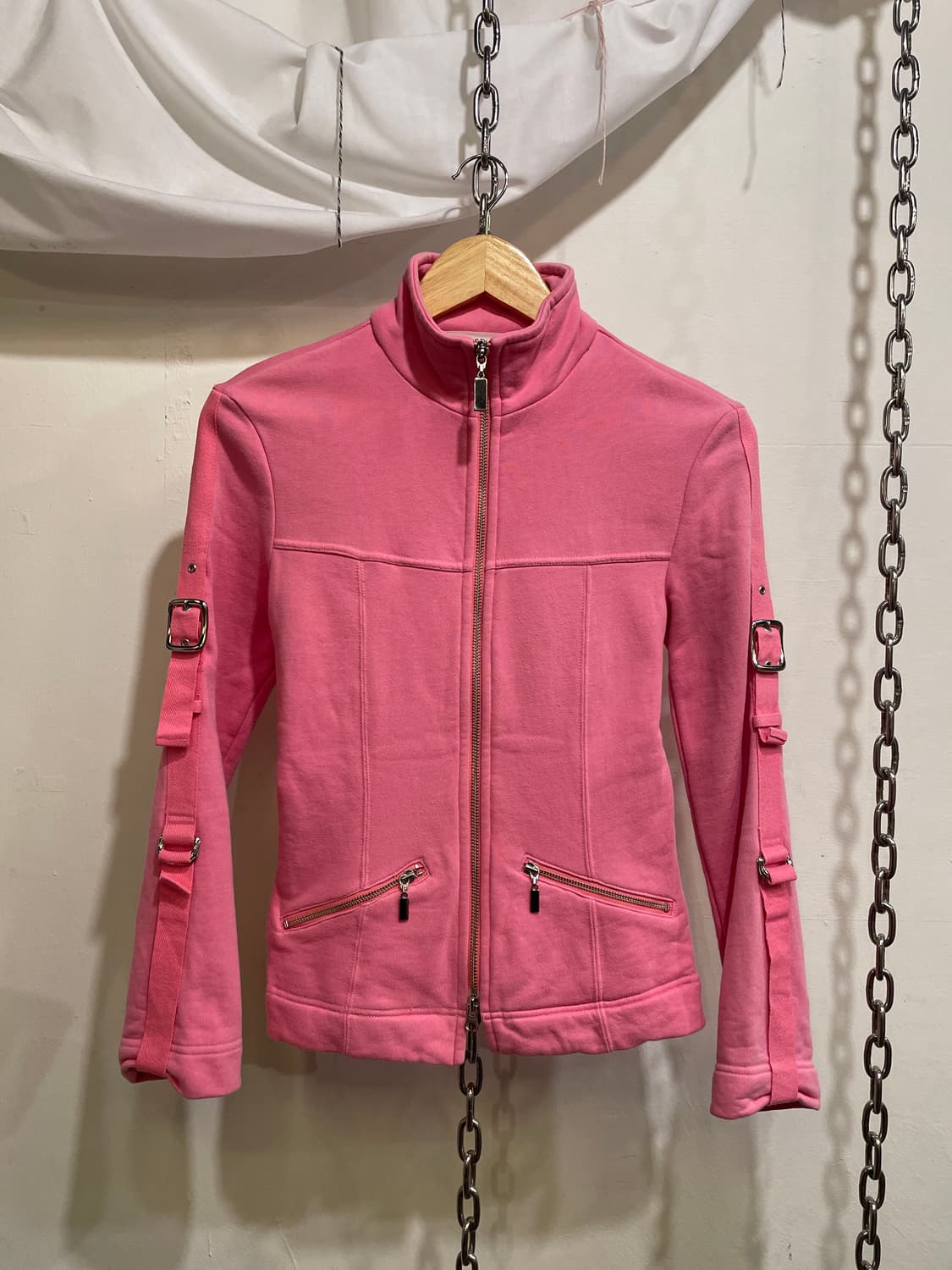 pinky & dianne 핑키앤다이안 버클 투웨이 핑크 자켓 상품이미지2