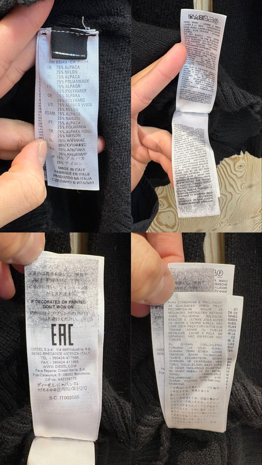 디젤 디스트로이드 니트 상품이미지10