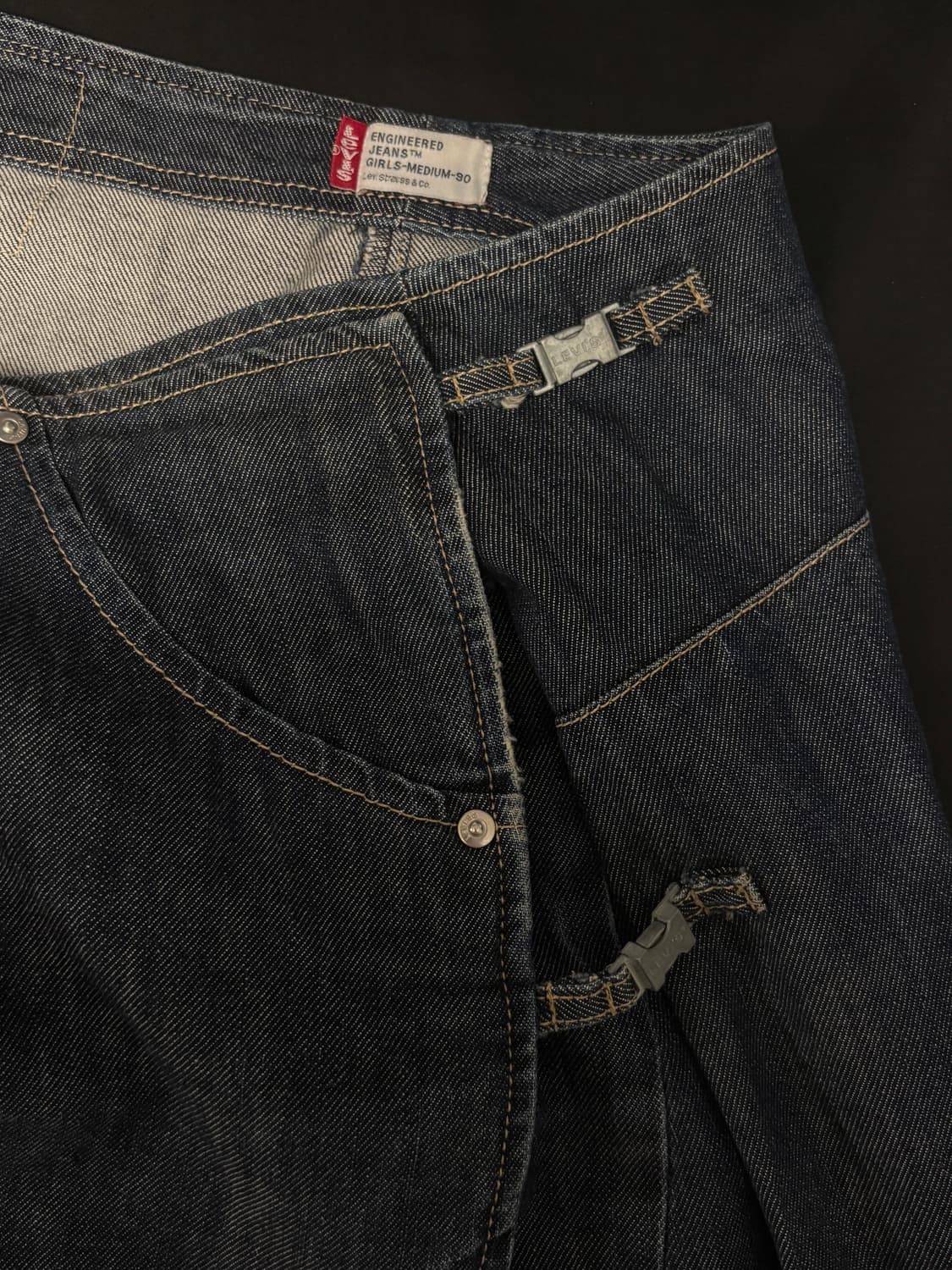 levis 리바이스 랩 미디 스커트 청치마 상품이미지5