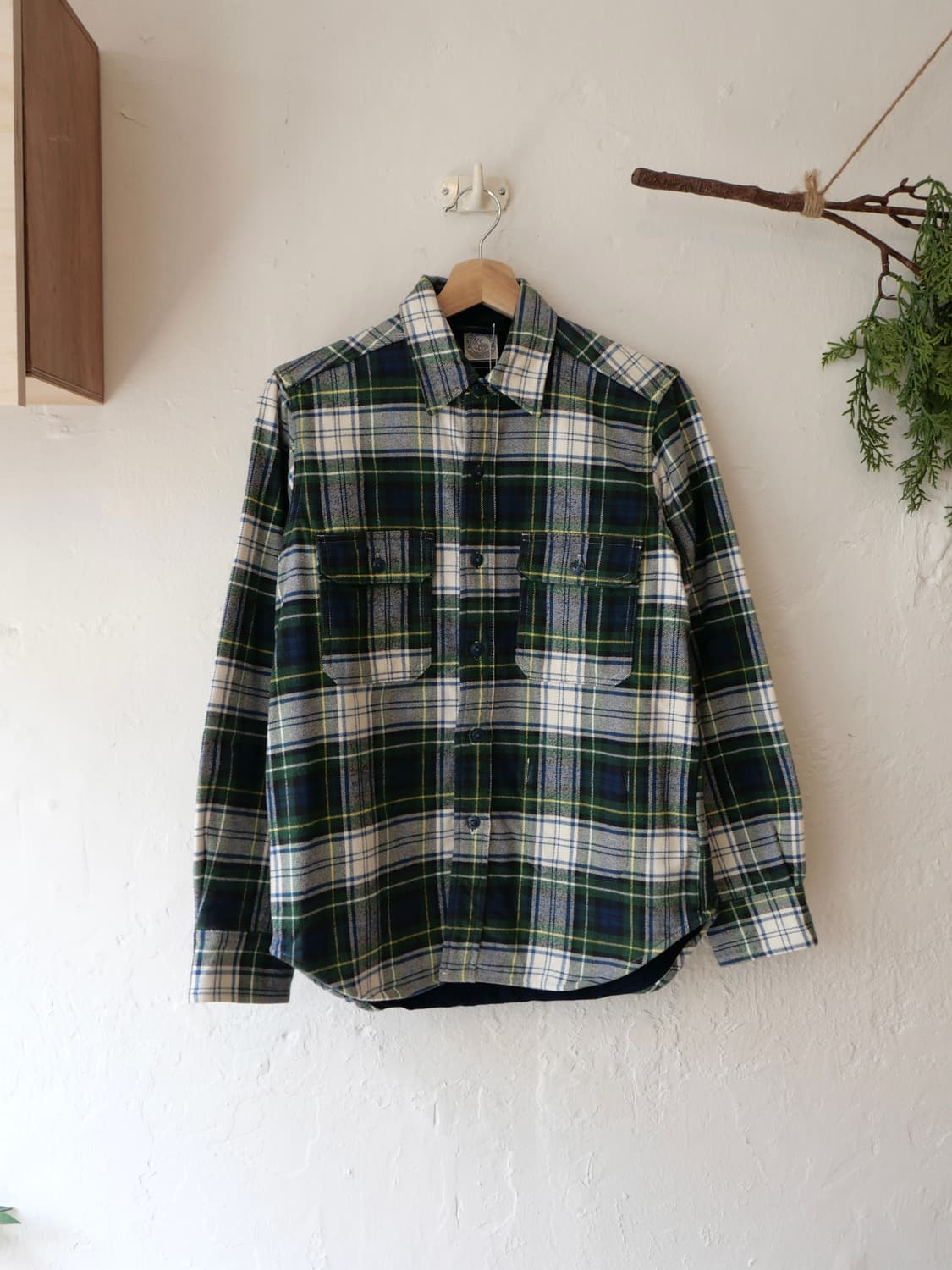 캡틴 선샤인 x 빔즈 플란넬 체크 셔츠 상품이미지1