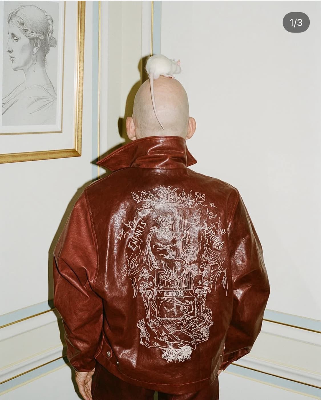 [XL] 앙팡 리쉬 데프리메 Principe de lamour 레더자켓 상품이미지1