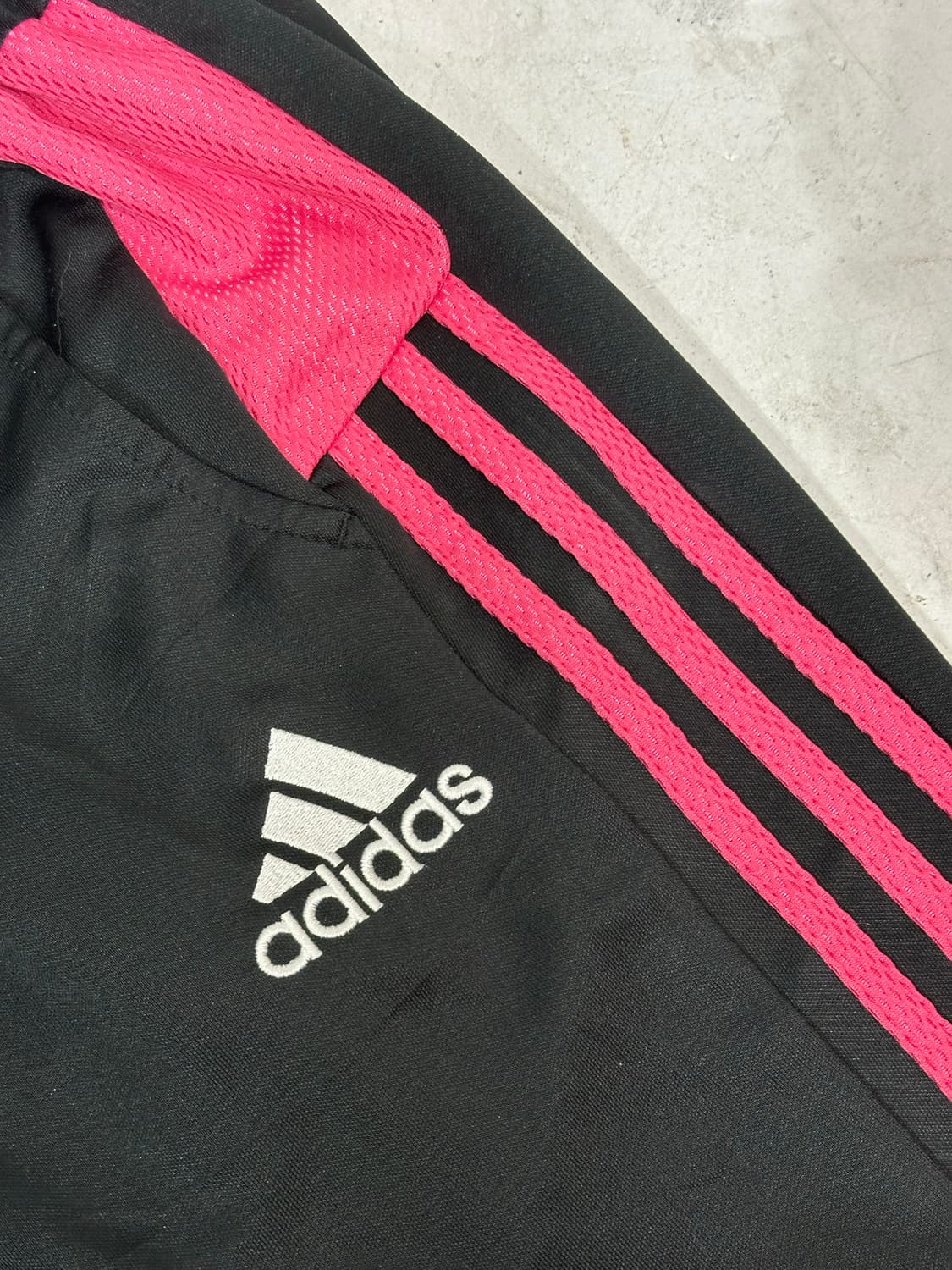 아디다스 블랙 핑크 삼선 와이드 부츠컷 트레이닝 팬츠 추리닝 바지 M 상품이미지6