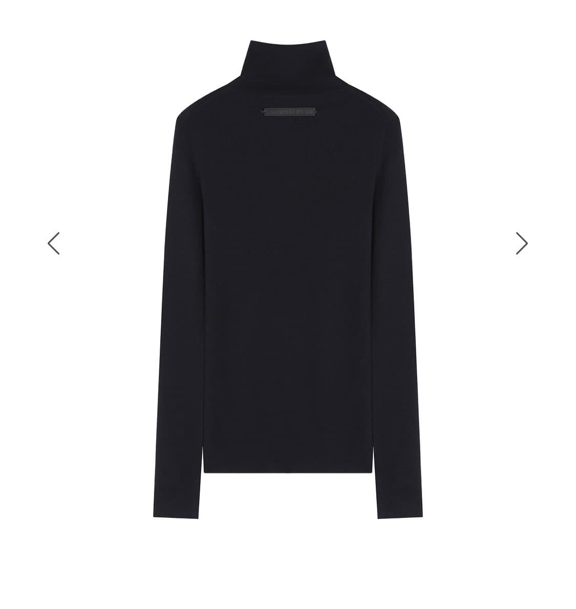 후왓웨어 Flow soft Turtleneck 네이비 새상품(내용필) 상품이미지2