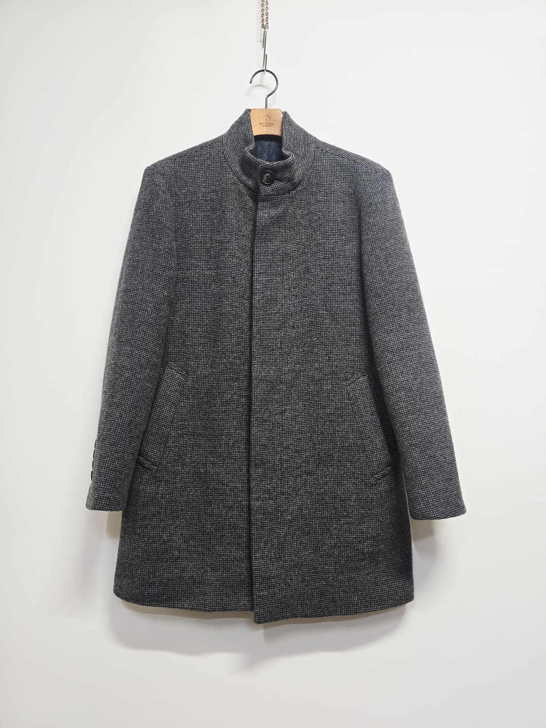 인디안 남성 코트 차콜 그레이 코트 상품이미지1