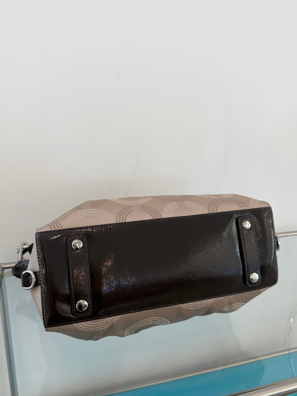 S급 Coach Ashley Dotted Op Art Satchel 상품이미지6