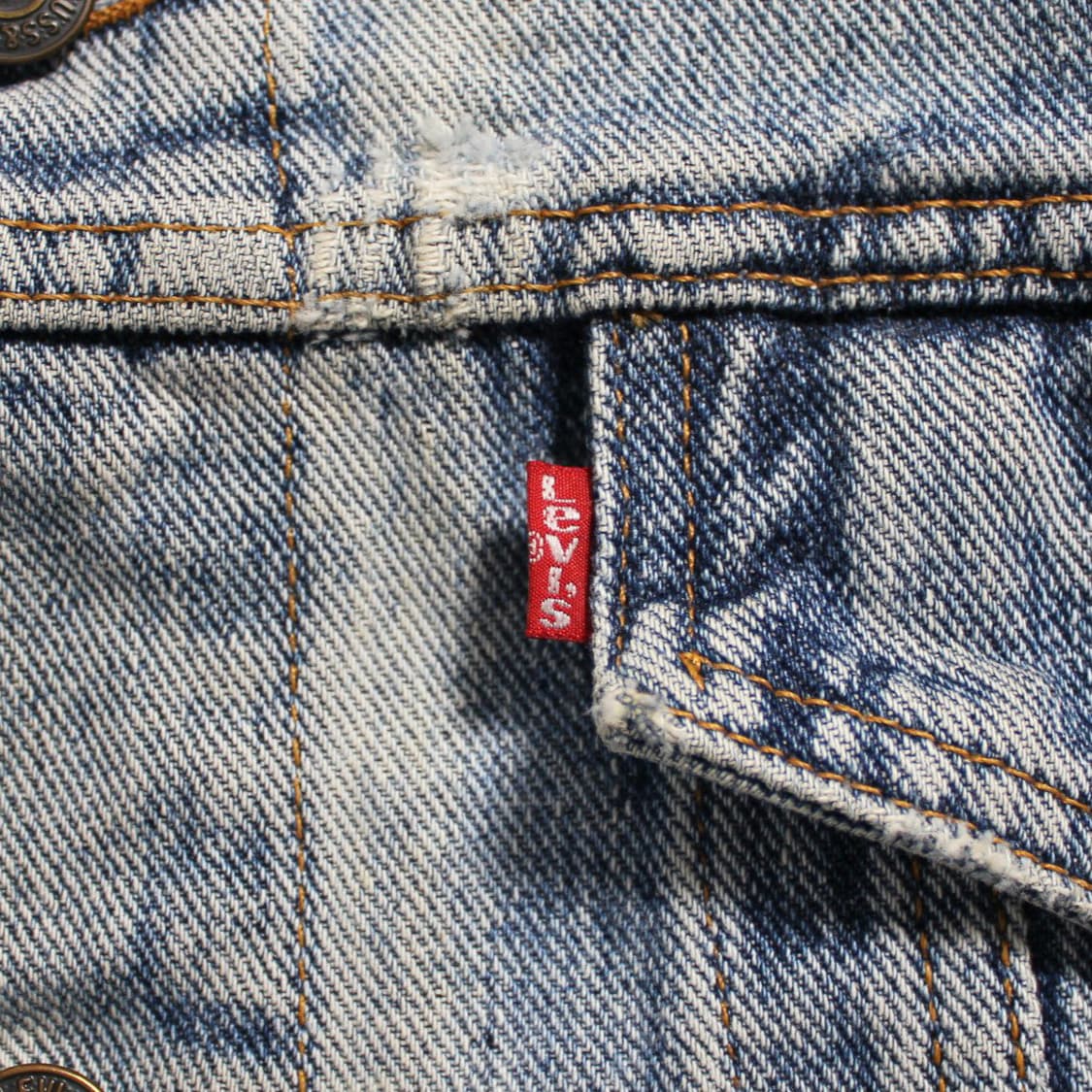 90's Levi’s 리바이스 라이트워시 데님 자켓(USA) L039 상품이미지4