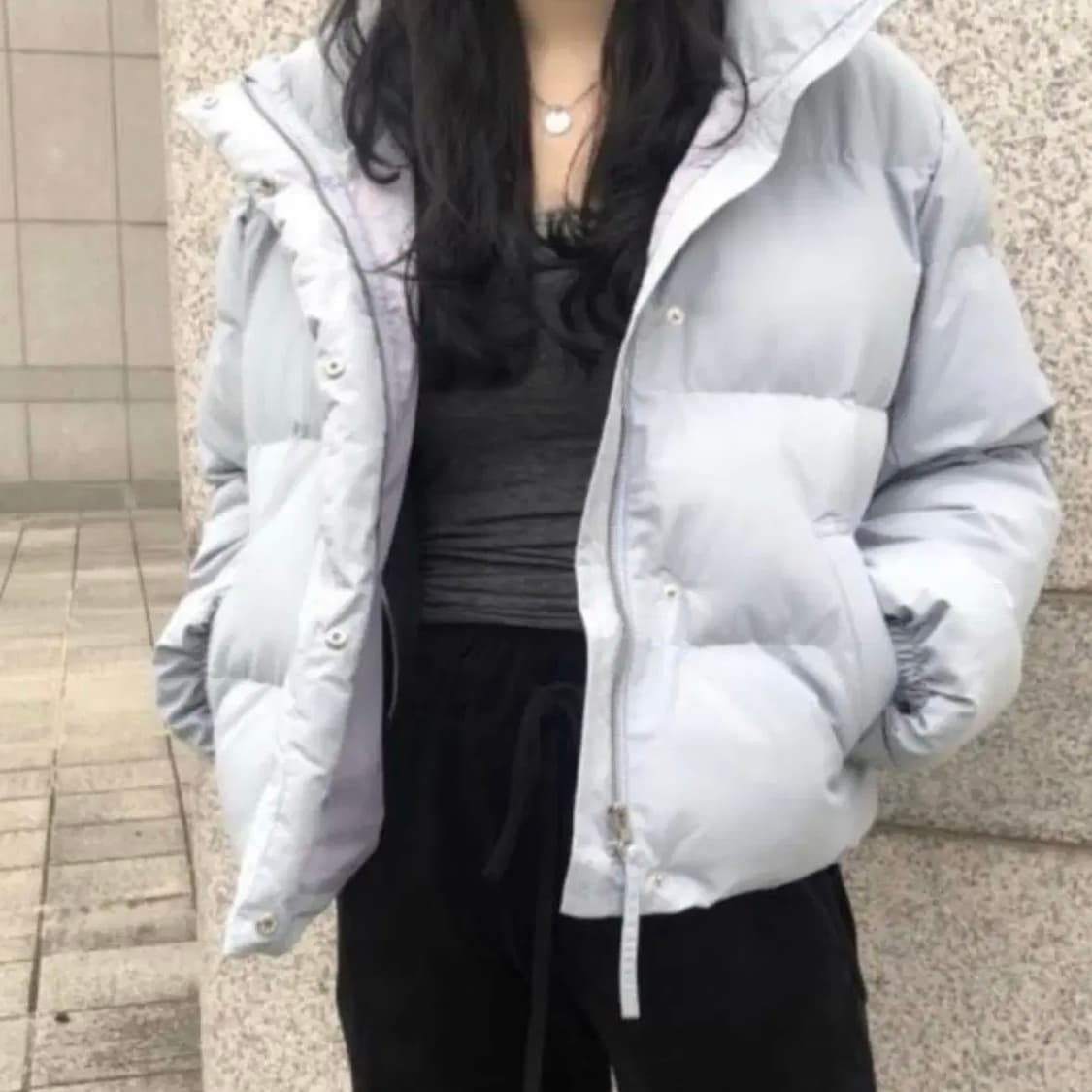 애즈온 snow short padding -black 상품이미지3