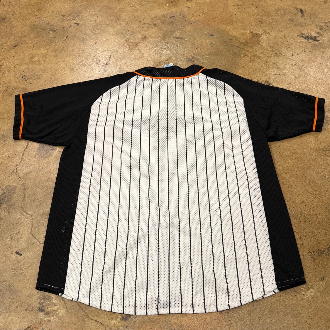 [105] 롯데 자이언츠 야구 유니폼 스트라이프 블랙 오렌지 b10 상품이미지3