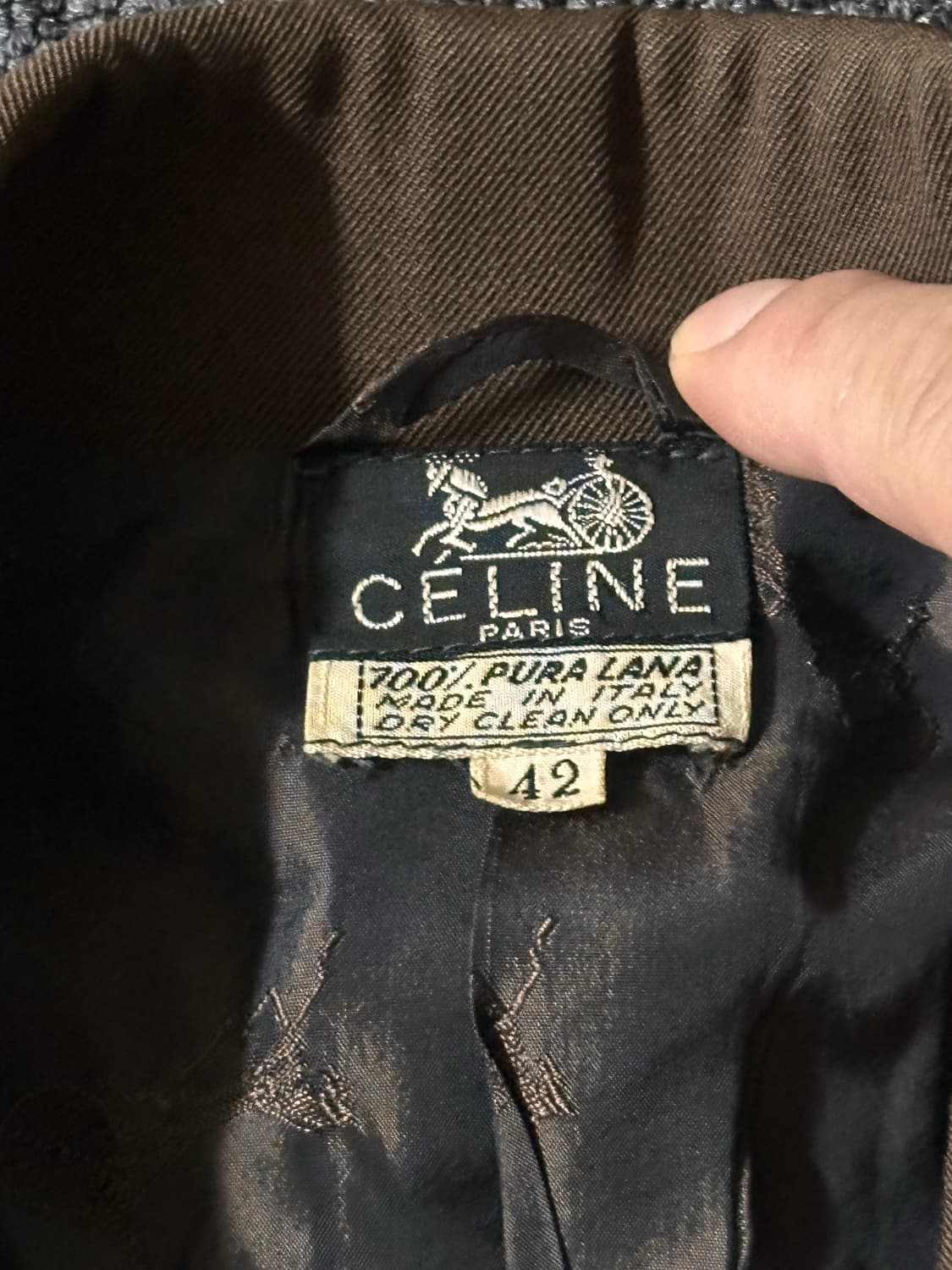 70s CELINE 셀린느 울 블레이저 상품이미지5