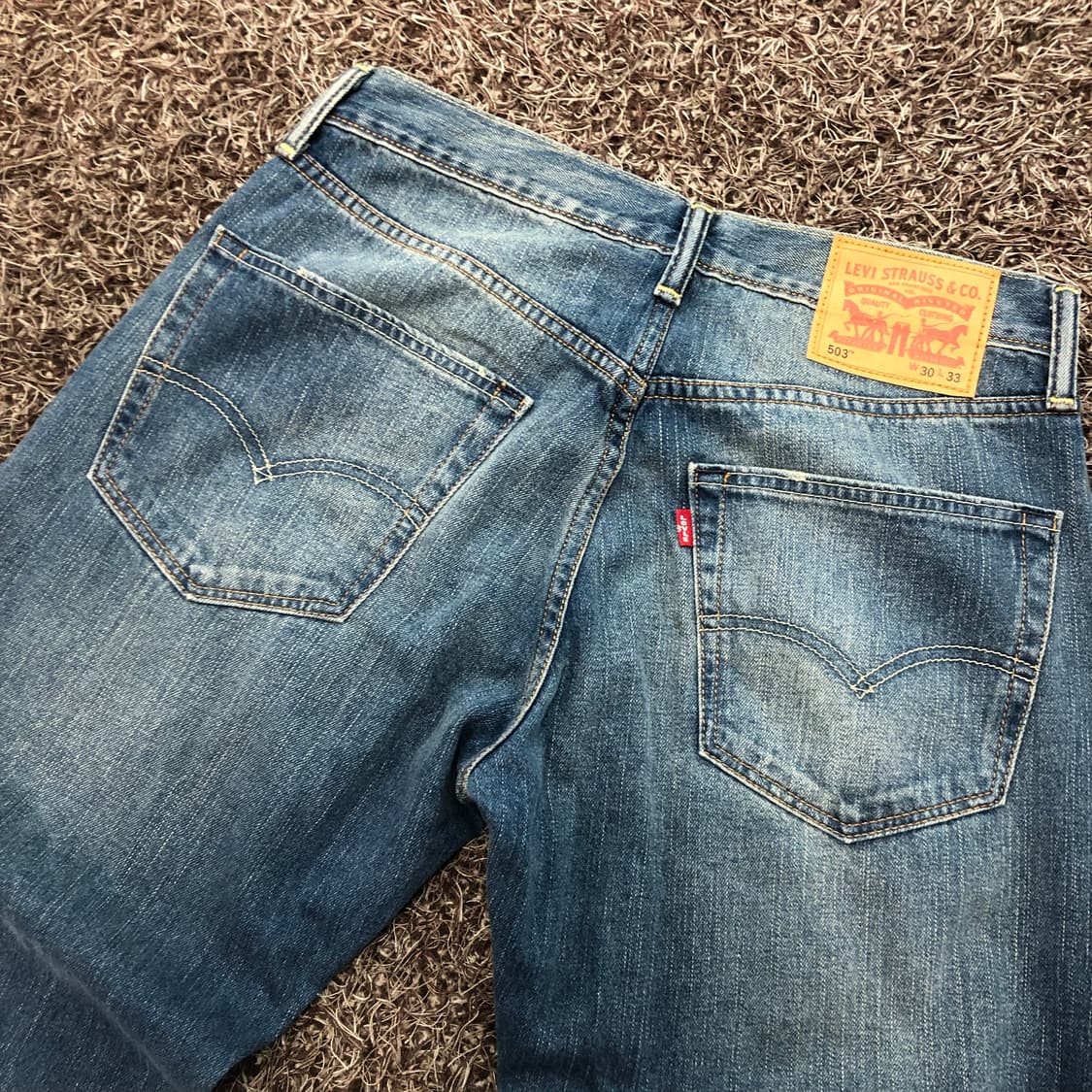 리바이스 503 워싱 데님 팬츠 상품이미지6