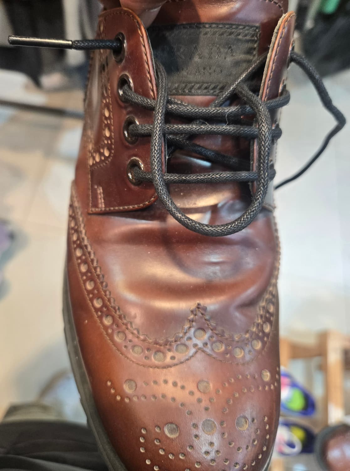 프라다 정품 가죽 더비 260 상품이미지3