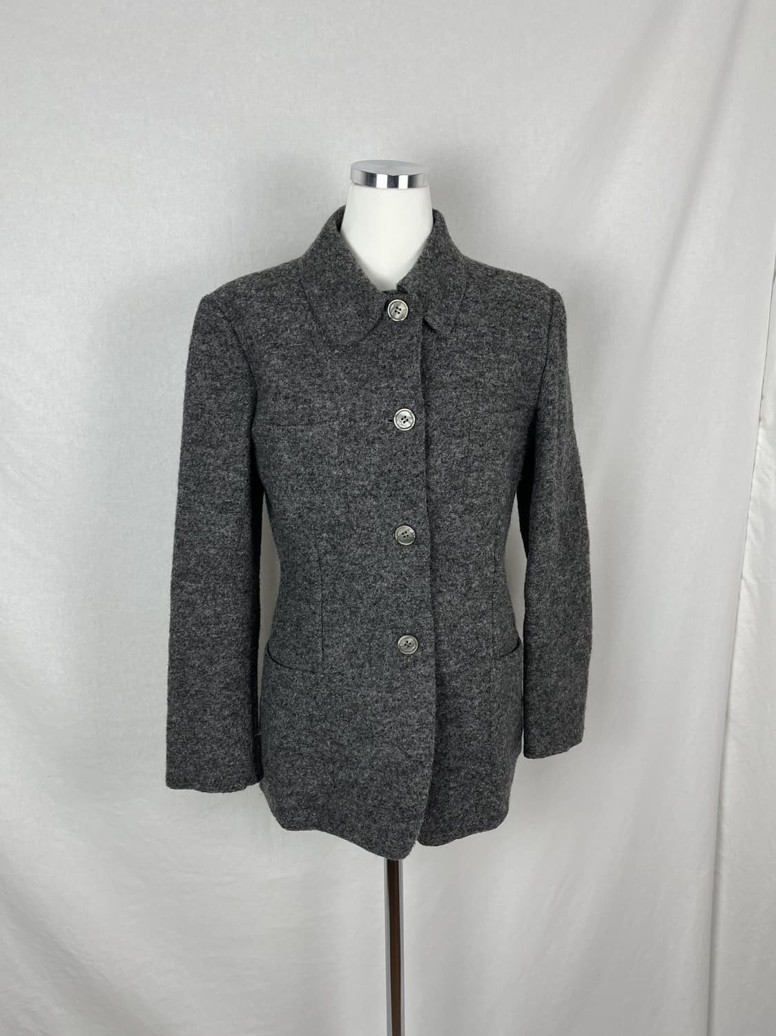 Vintage (maede in Italy) 울 셔츠 자켓  상품이미지1