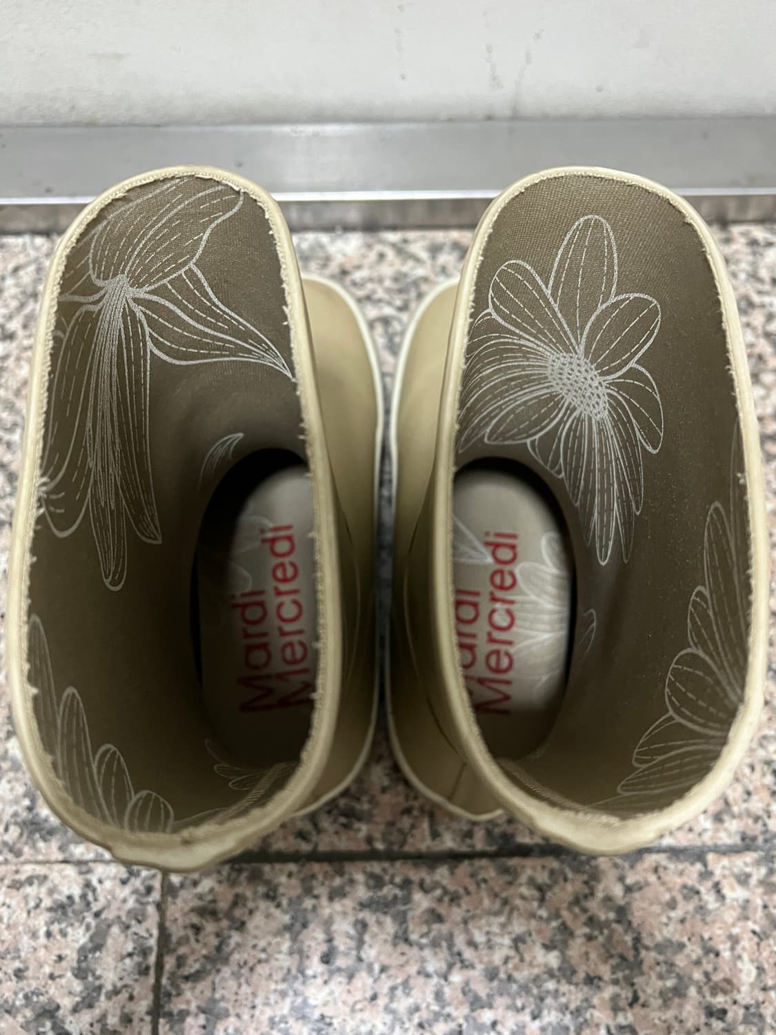 마르디 메크르디 미들 레인부츠 베이지 230 상품이미지4