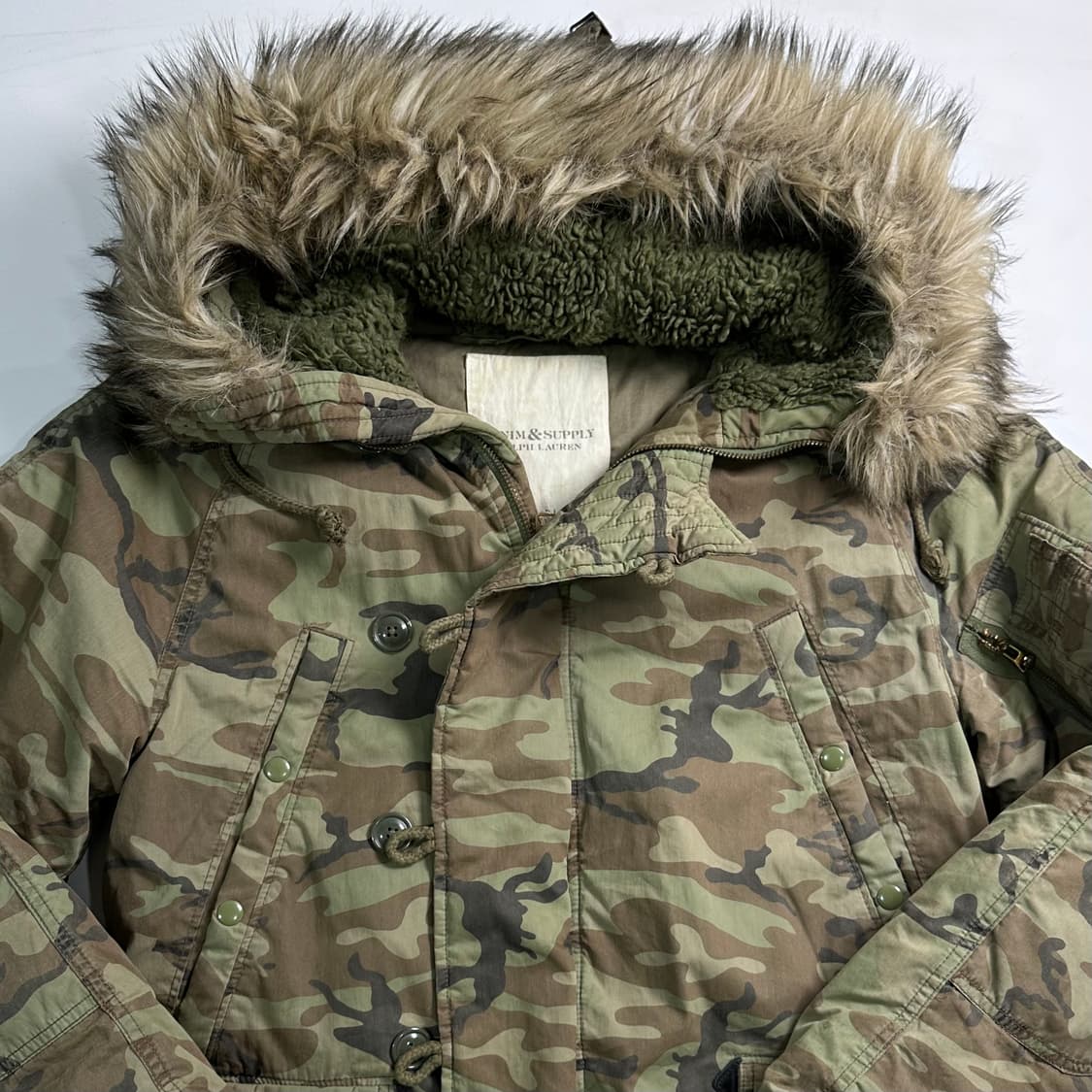 폴로 D&S 카모 성조기 파카 상품이미지3