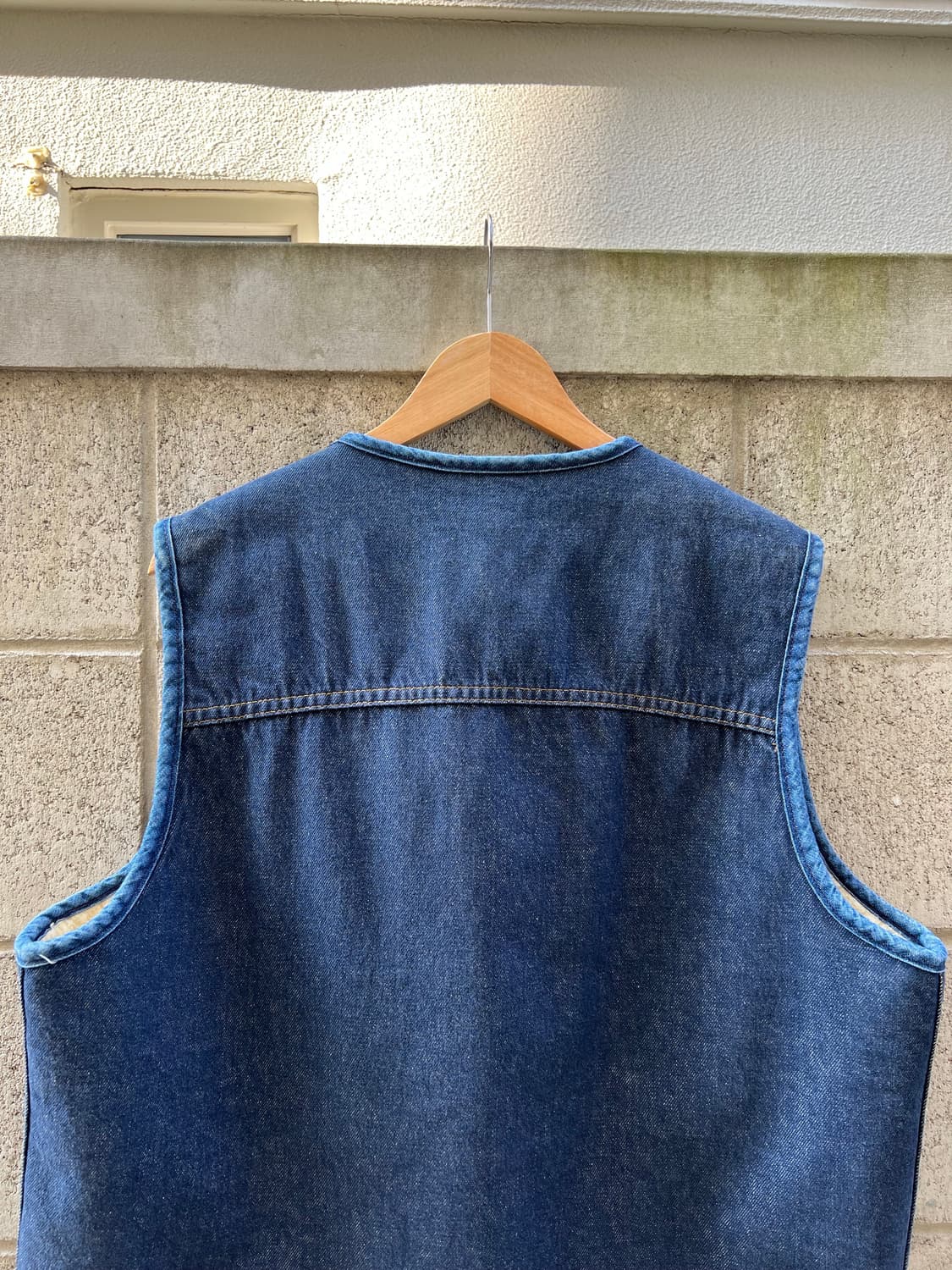 1970s SEARS ROEBUCKS DENIM 데님쉐르파베스트 상품이미지10
