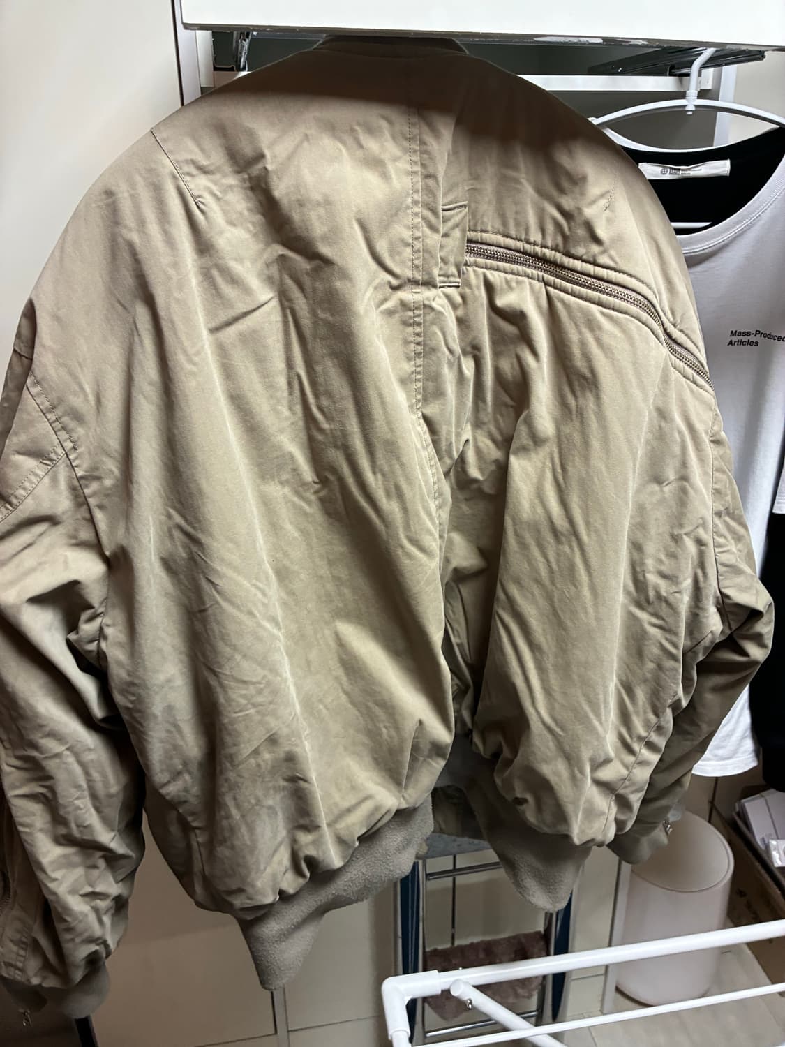 [L] 그레일즈 멀티지퍼 봄버 자켓 카키 상품이미지6