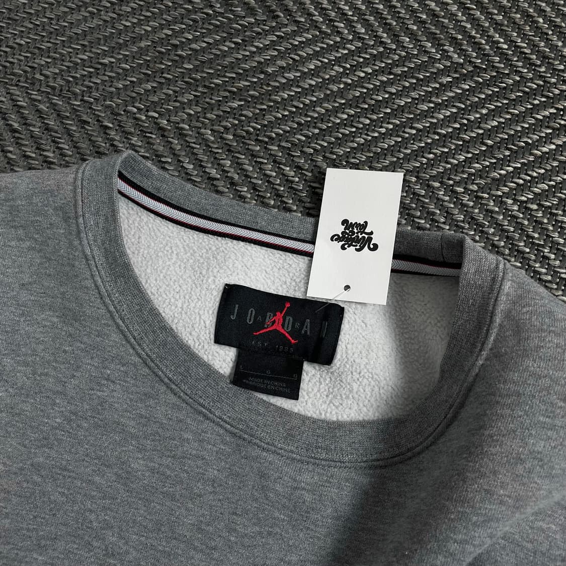 나이키 조던 에센셜 기모 스웻 맨투맨 그레이o 4282 상품이미지3