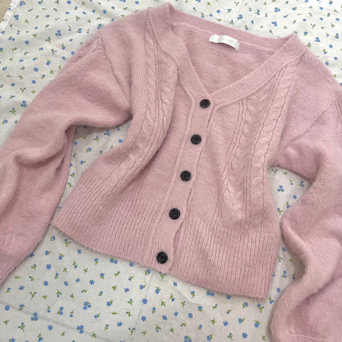 세실맥비 딸기우유 핑크 니트 가디건 히메갸루 유진빈티지 일녀 상품이미지2