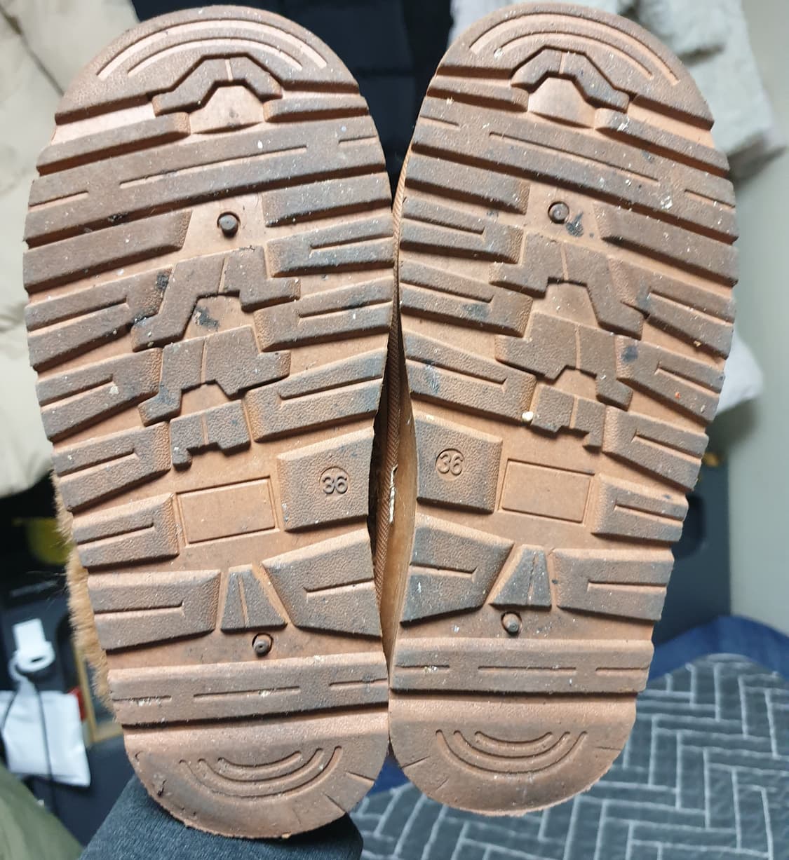 행텐 어그 플랫폼 양털 슬리퍼( 230~235) 상품이미지4