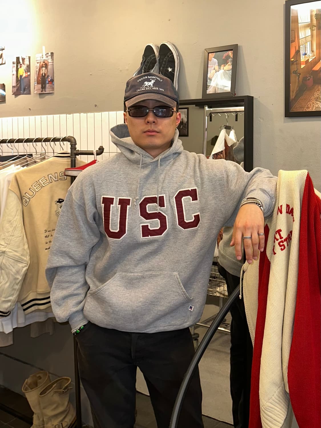 90’s Russell Athletic USC embrioder Hood 상품이미지1