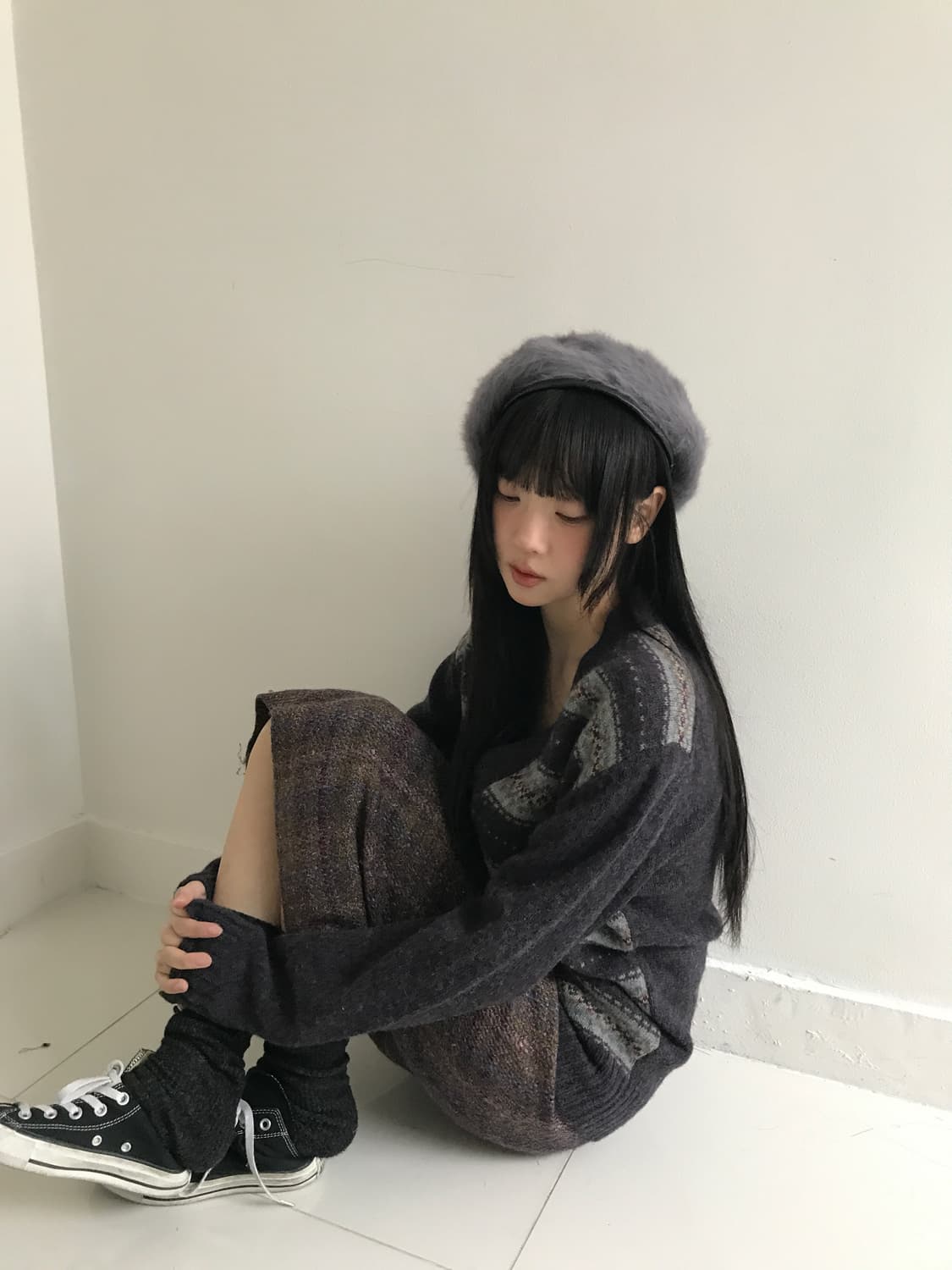 Wool Check Skirt 상품이미지7