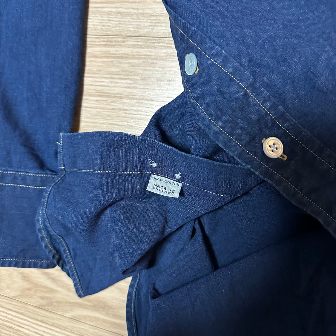 드레익스 투포켓 데님 인디고 셔츠 15(38) 상품이미지4