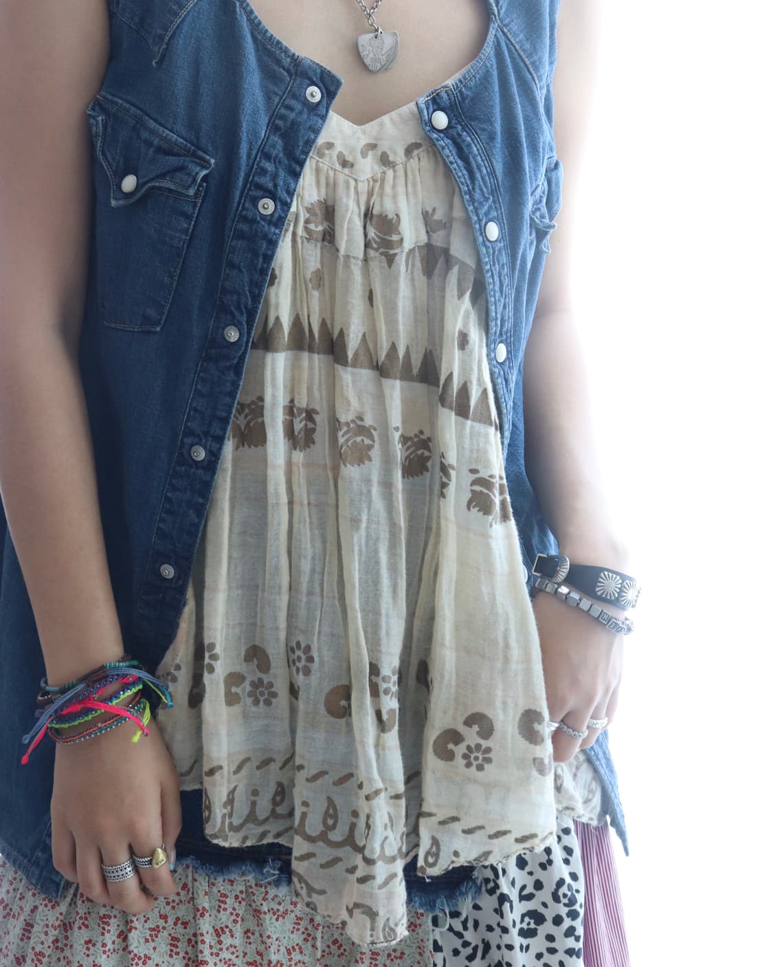 [Mes Demoiselles] Ethnic Camisole Top 상품이미지6