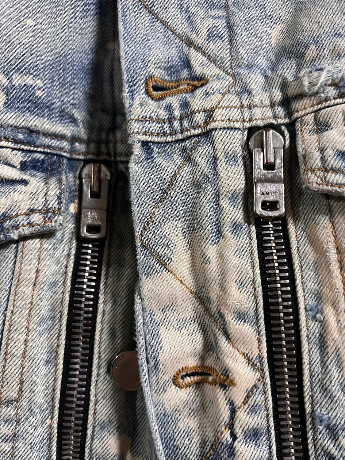 [XL] amiri 아미리 mx2 블리치드 트러커 자켓 상품이미지6