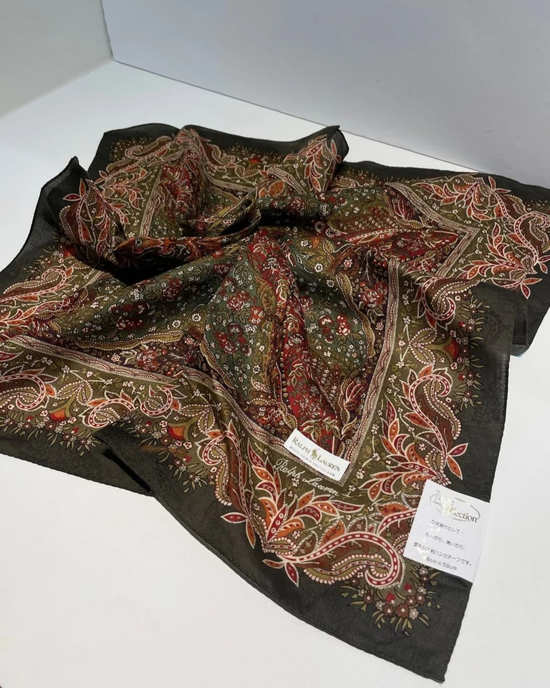 폴로 랄프로렌 00s 페이즐리 레트로 쁘띠 손수건 A1355 상품이미지2
